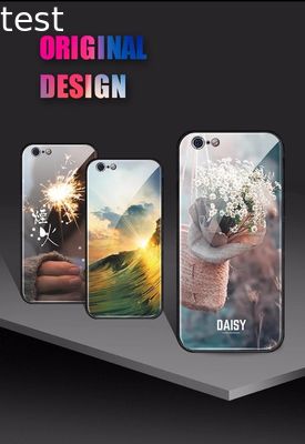2018 Newest customized tempered glass cover cell phone case for iPhone X 8 7 6
