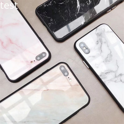 For iphone x case clear tempered glass back shell tpu edge shockproof glass phone case for iphone x 7 8 plus
