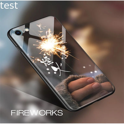 For iphone x case clear tempered glass back shell tpu edge shockproof glass phone case for iphone x 7 8 plus