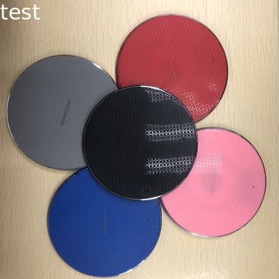 10W Qi Wireless Charger Custom Logo For Iphone XS Max Ultra Thin Slim Aluminium Alloy Fast Charging Pad