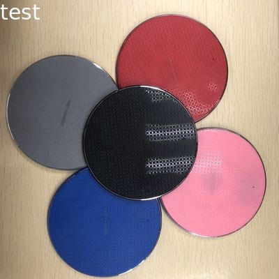 Universal Qi Wireless Charger With LED Light Custom Logo For Iphone Mobile Phone Wireless Charger 10W