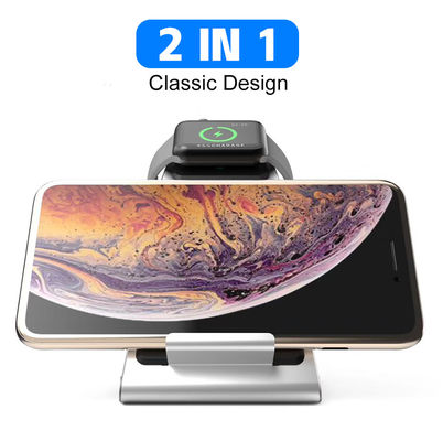 2019 Fast Charging Qi Wireless Desktop Charger Stand 2 in 1 Universal for Samsung/iPhone/Huawei for Apple Watch iWatch