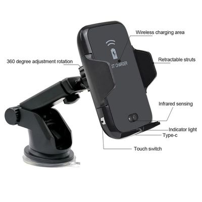 2019 Newest Qi charger wireless car mount protection for Samsung for iPhone  X Xs Max 9V/5V wireless charger