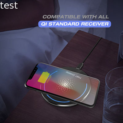2019 Customized Logo Charger Wireless for mobile phone Qi Wireless Charger 5V 2A for iphone Xs Max