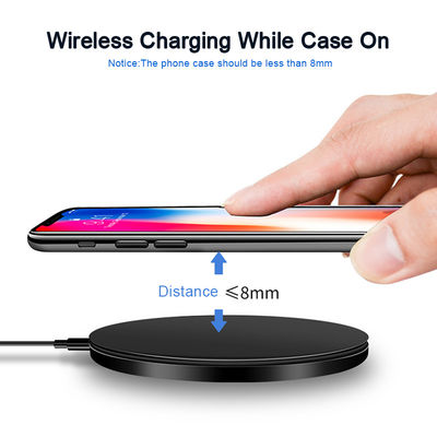 Behenda Qi Wireless Charging Pad for Samsung S9 S8 Note 8 Promotional Gift Wireless Charger for iPhone 8 X XR XS Max