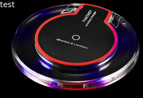 Qi Wireless phone charger Crystal UFO Shape Charging pad with LED for galaxy S6 S7 edge wireless charger