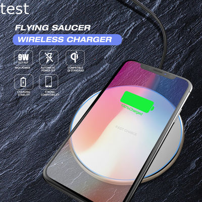 Slim flying saucer quick fast mobile phone wireless chargers for iphone and android smartphones