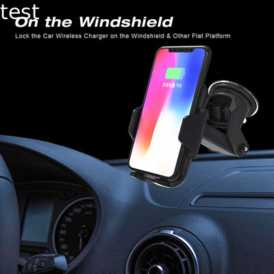 2 in 1 Automatic Infrared Sensor 10W Air Vent Bracket Phone Holder Fast Wireless Car Charger for iPhone X XS plus 9