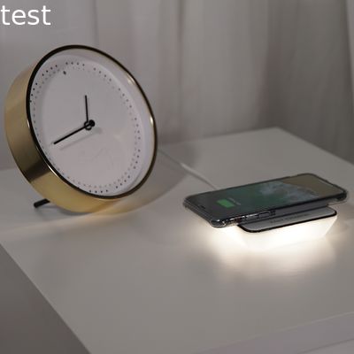 2018 Hot selling Multifunction LED high quality qi wireless charing table night light charger for smart phone