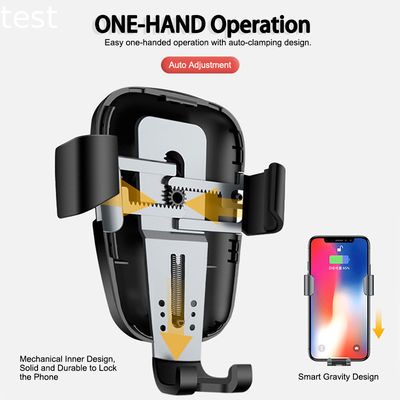 Factory QI Wireless Car Charger Phone Holder 10W Big Power Fast Wireless Car Phone Holder Charger