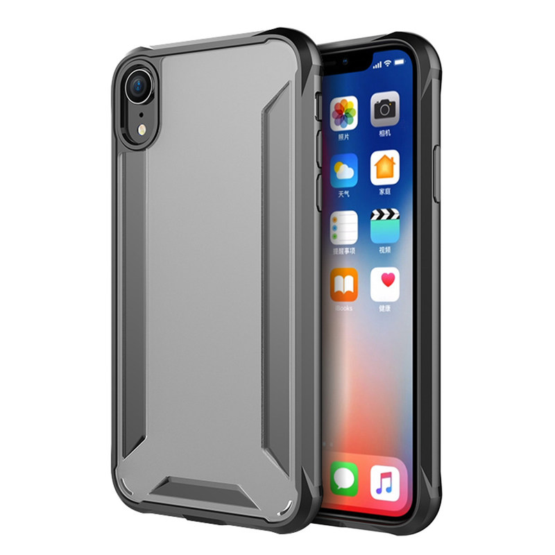 Hot selling Matte frame case cover Luxury phone Hybrid Case for iPhone XR case