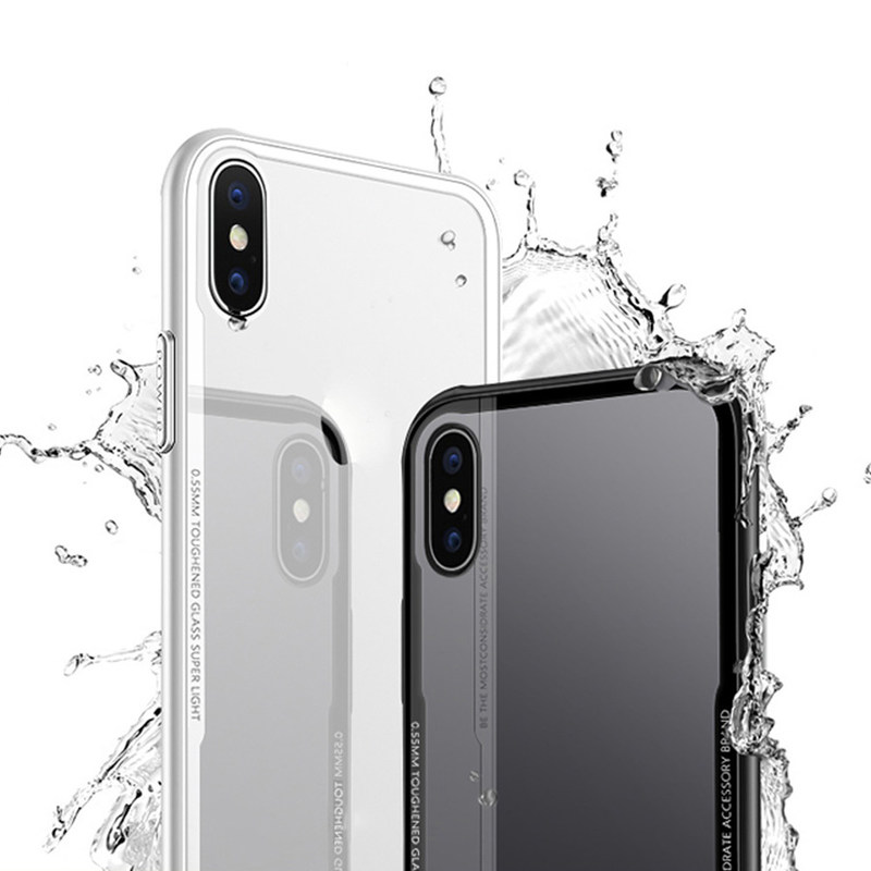Hot Selling Tempered Glass Back Cover Phone Case For Iphone X Case