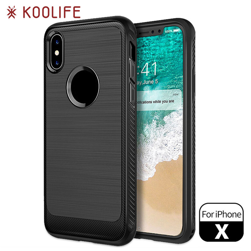 New products TPU case carbon fiber phone case for iPhone X case cover