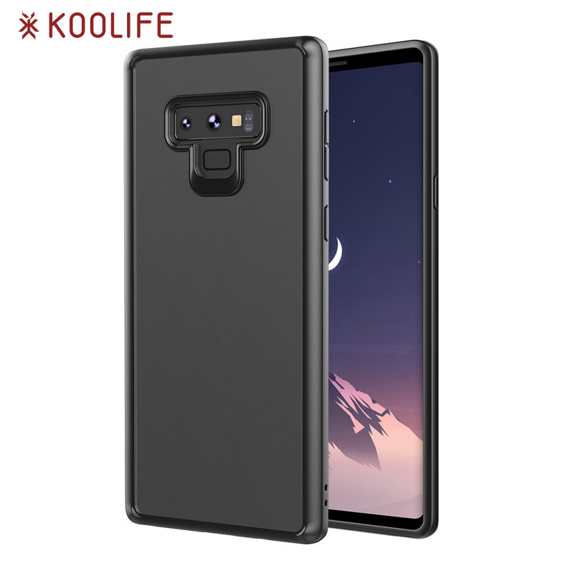Clear back PC silicone cover for Samsung Galaxy Note 9 case