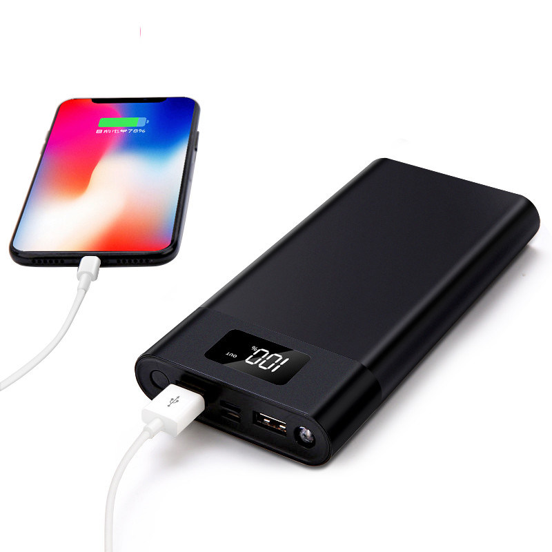 Hot Selling Type-C Power Bank 10000mAh Fast Charge Custom Logo Powerbank With LED Screen for Smart Watch 20000mAh