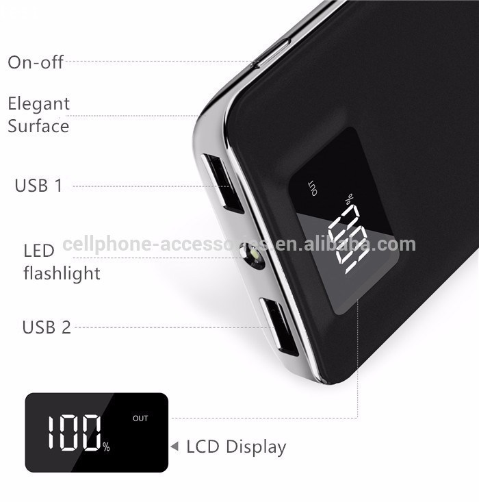 New trending Power Bank 10000mah High Capacity Portable durable USB Power Bank for mobile phones