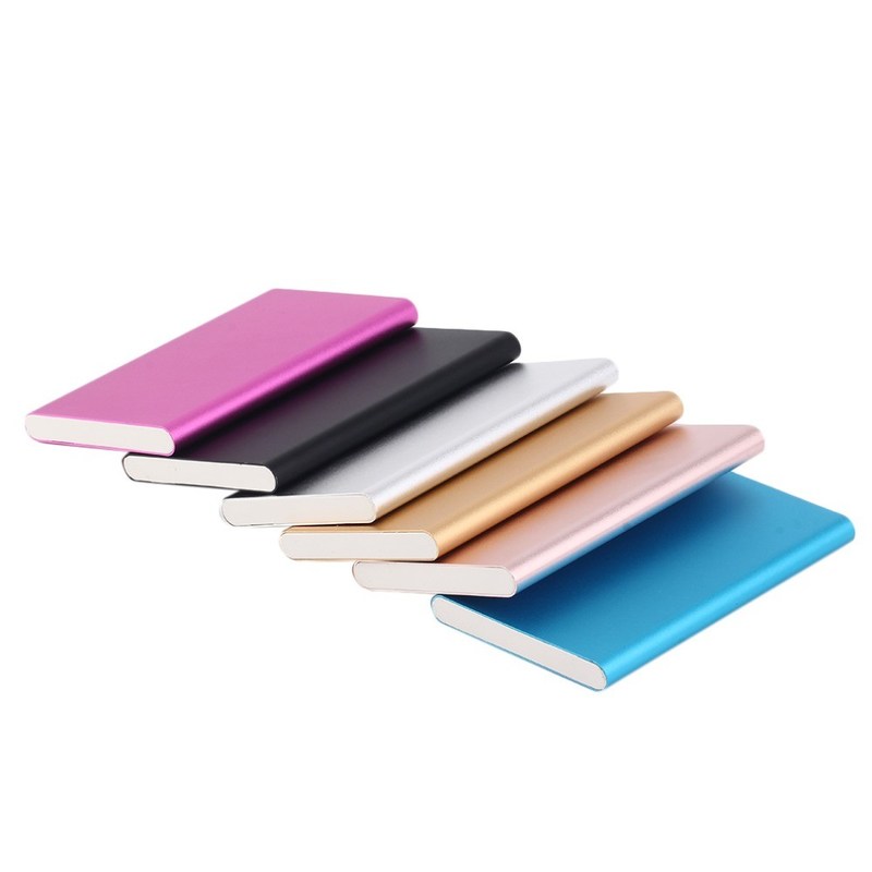 Custom logo Ultra thin portable 5000MA credit card power bank