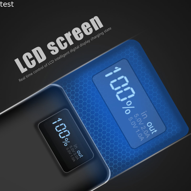 Promotional gifts led display screen polymer battery 20000mah smart phone rosh power bank