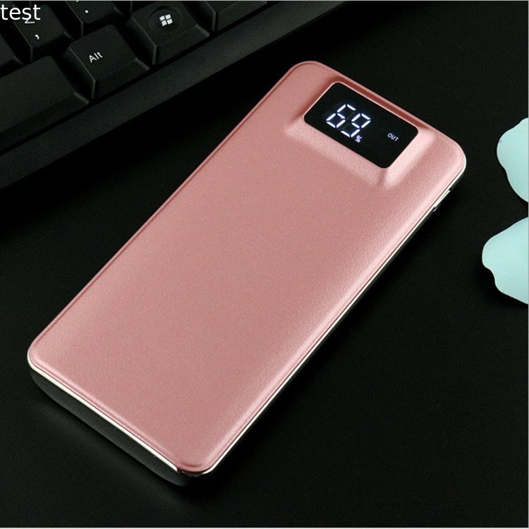 Power Bank 20000mAh Dual USB Portable LCD Powerbank External Battery Charger Pack for Mobile Phones