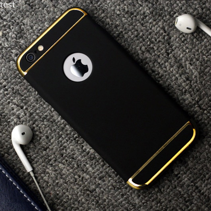For iphone 6/6s metal 3 in 1 electroplating mobile phone cover case for iphone6/6s