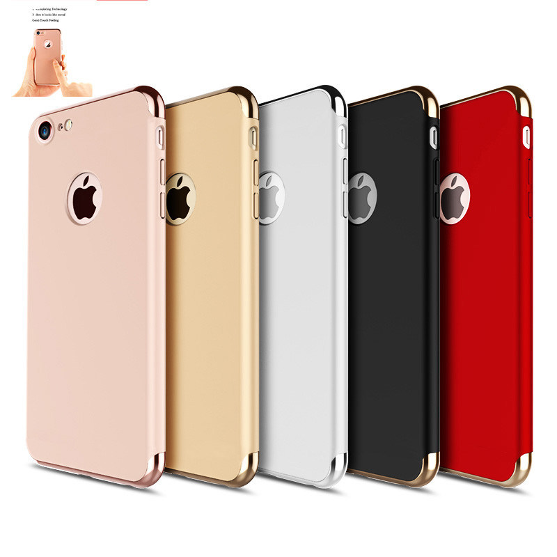 Wholesale 3in1 Phone Case for Iphone 8,360 Degree Full Cover Case Can Print Logo