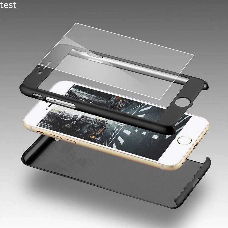 Wholesales 360 Degree Ultra-thin Hard Case for iPhone 6 7Plus 8 Case Nano Tempered Glass Full Protector Phone Cover
