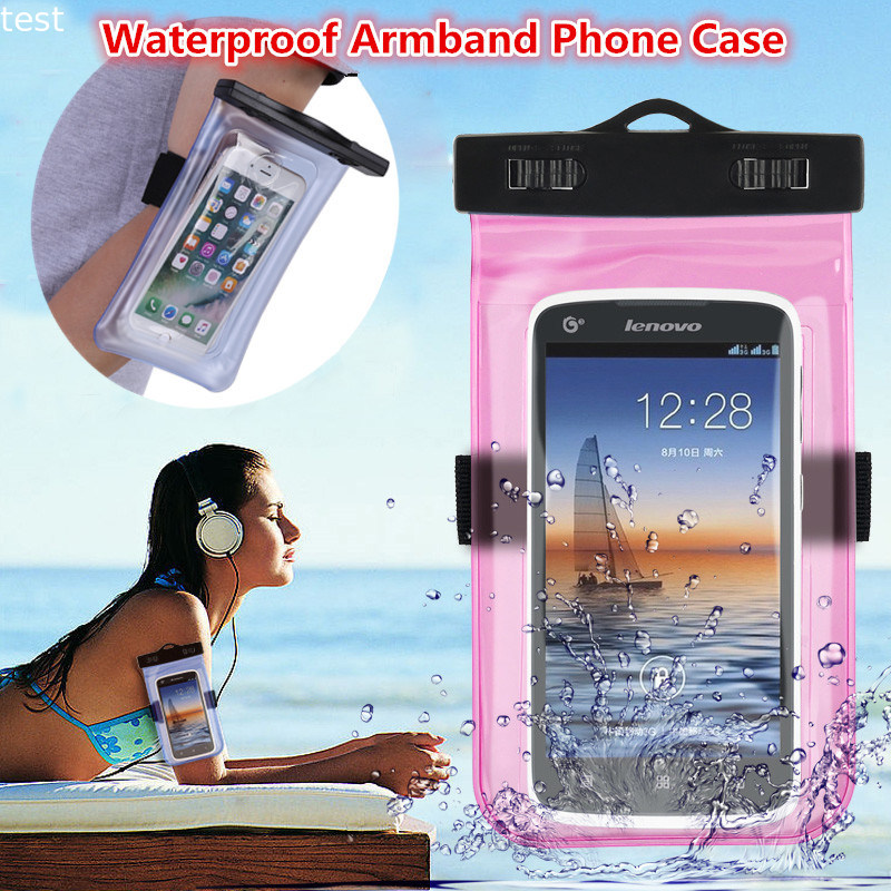 Underwater LED Light Armlet Water proof Phone Case,WaterProof Case for iphone 8
