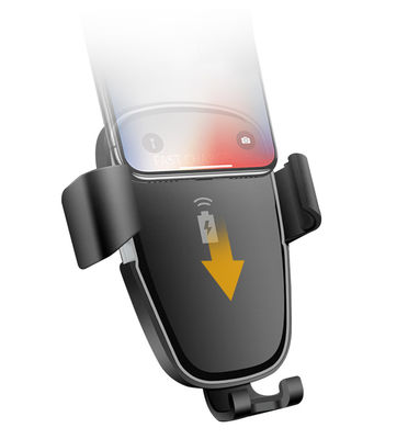 ขายปลีก 360 องศาหมุน QI เครื่องชาร์จรถไร้สายมาตรฐาน OEM Logo เครื่องชาร์จไร้สาย
