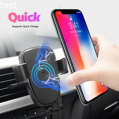 Teknologi Baru Sinar Biru Wireless Car Charger Holder Air Vent Car Wireless Charging Holder